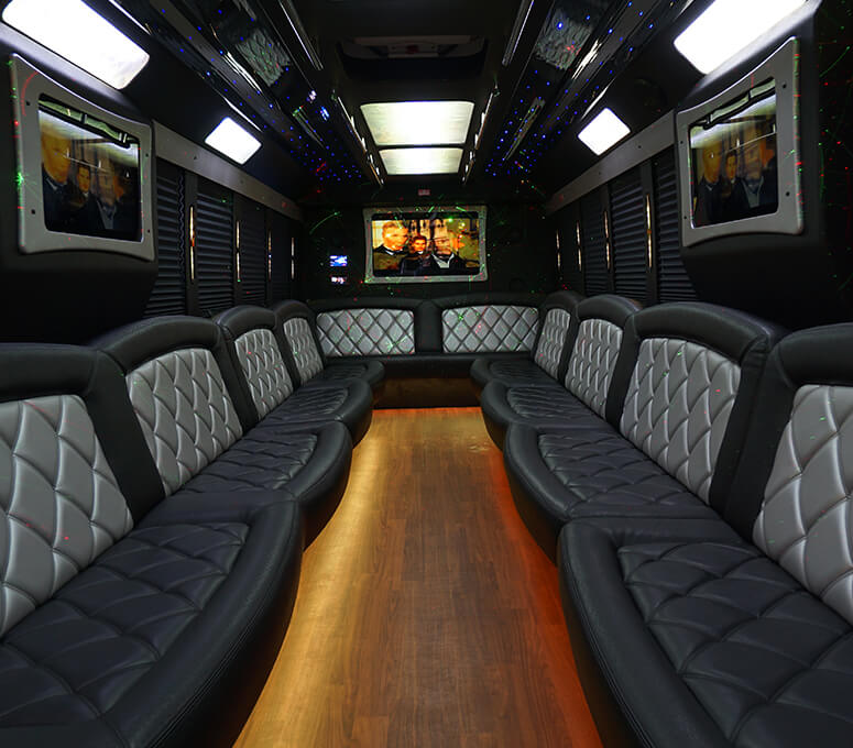 Party bus interior